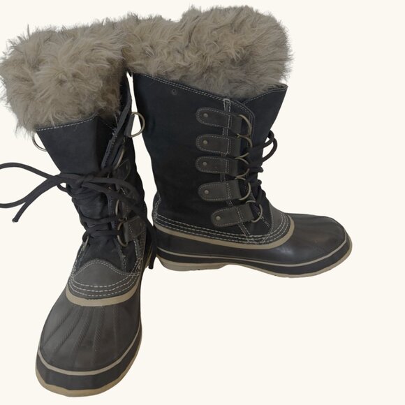 Sorel Joan of Arctic Waterproof Winter Boots | Black | Size 8 - Picture 1 of 5